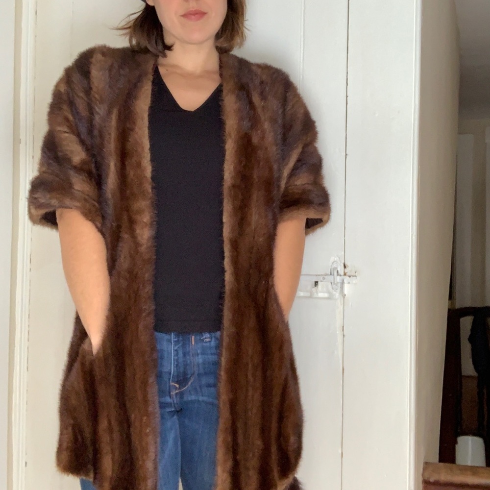 Vintage Fur Shawl by Erlebacher